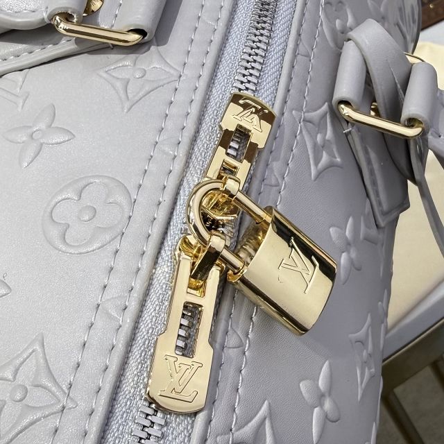 Louis vuitton original calfskin speedy soft 30 handbag M25670 grey