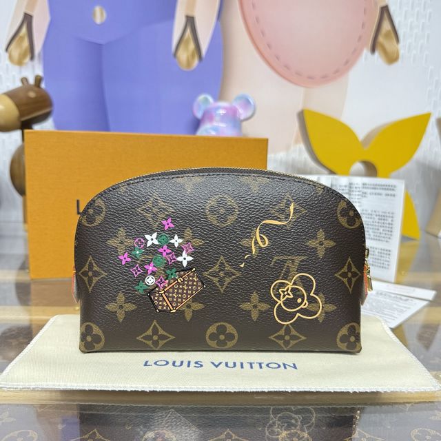 Louis vuitton original monogram canvas cosmetic pouch PM M15359