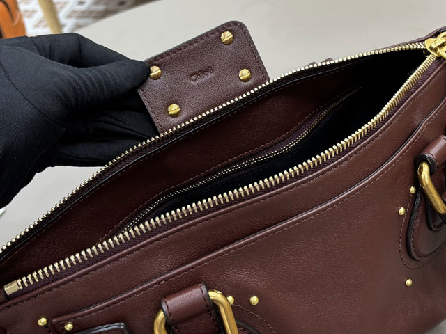 Chloe original calfskin paddington bag CH0003 grenat