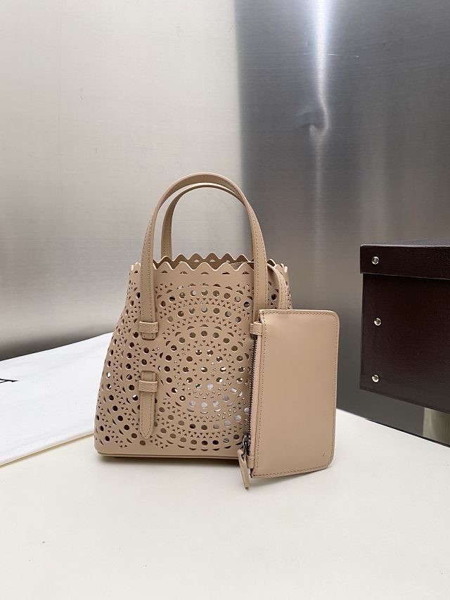 Alaia original vienne wave calfskin mina 20 bag AL0004 desert