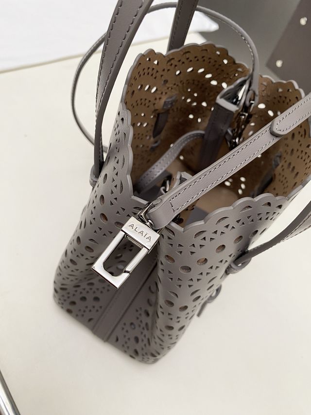 Alaia original vienne wave calfskin mina 16 bag AL0005 grey