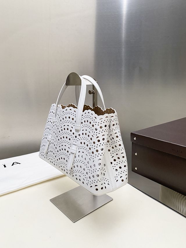 Alaia original vienne wave calfskin mina 28 bag AL0002 white