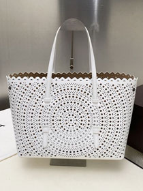 Alaia original vienne wave calfskin mina 32 bag AL0007 white