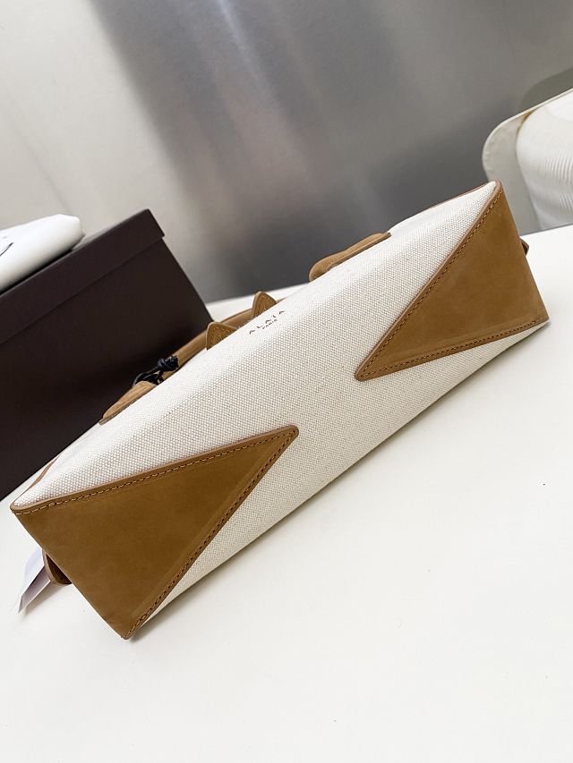 Alaia original canvas le teckel small bag AL0023 brown