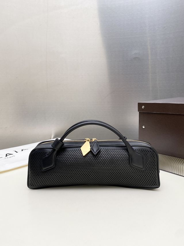 Alaia original lambskin le teckel clutch AL0022 black