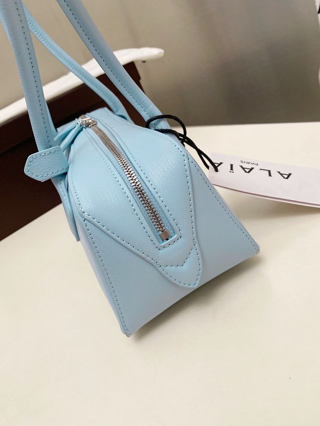 Alaia original lambskin le teckel medium bag AL0024 light blue