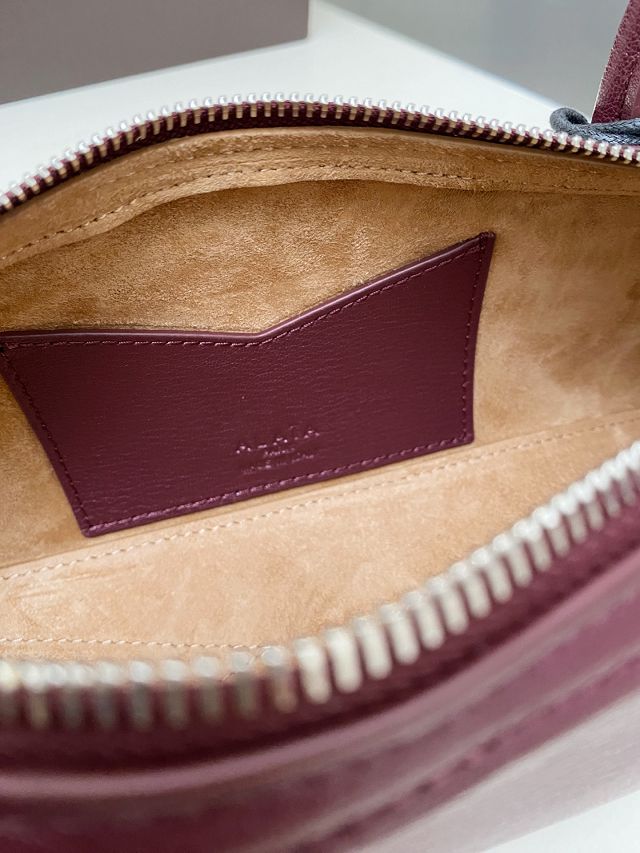 Alaia original lambskin le teckel small bag AL0023 bordeaux