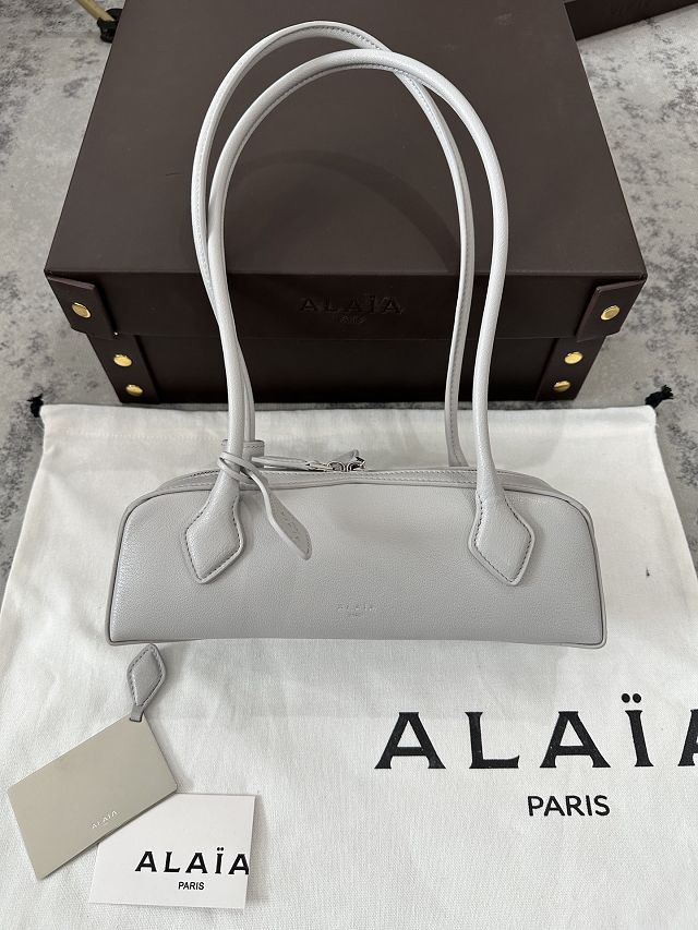 Alaia original lambskin le teckel small bag AL0023 light grey
