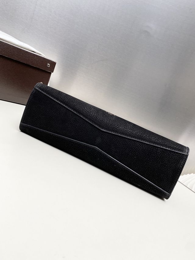 Alaia original nubuck calfskin medium le teckel tote bag AL0016 black