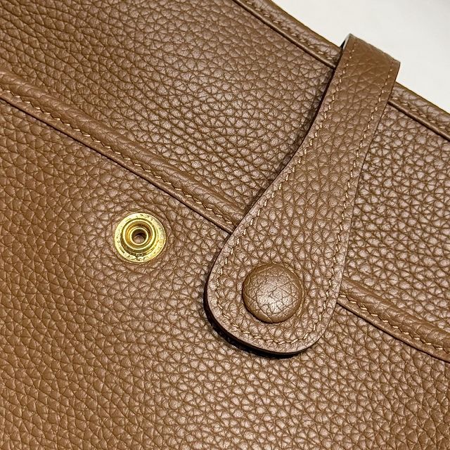 Hermes original togo leather evelyne pm shoulder bag E29 alezan