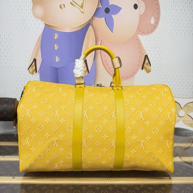 Louis vuitton monogram canvas keepall 45 M26867 yellow