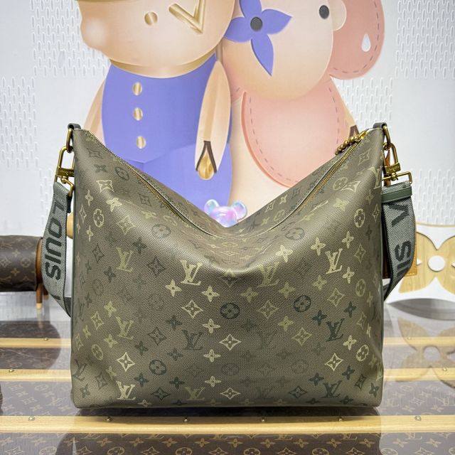 Louis vuitton monogram canvas vagabond hobo bag M27181 green