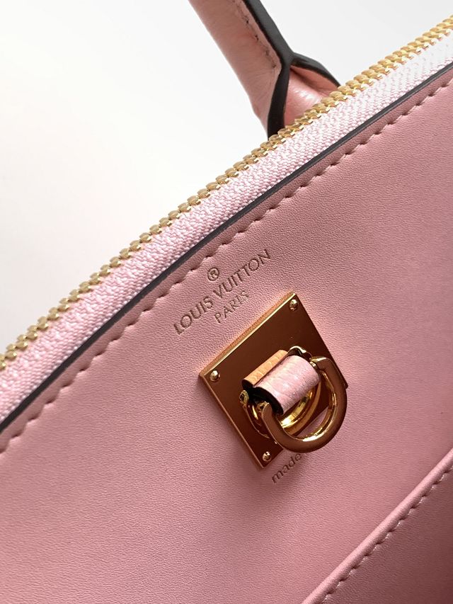 Louis vuitton original ostrich calfskin city steamer mm bag M84079 pink