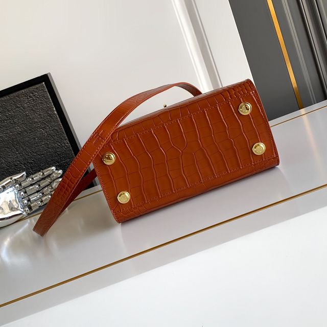 Louis vuitton original crocodile calfskin city steamer mm bag M84672 brown