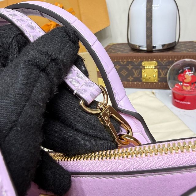 Louis vuitton original crocodile calfskin city steamer mm bag M84672 pink