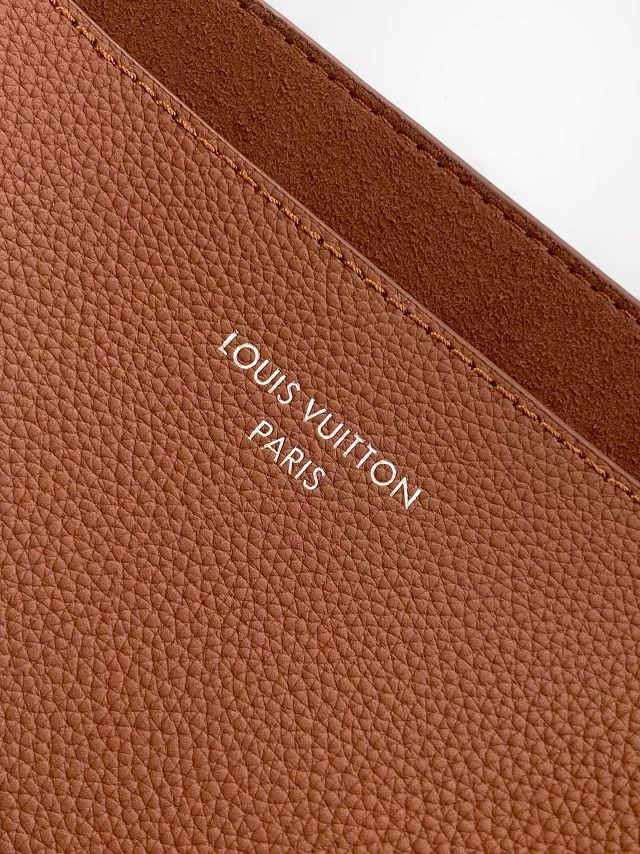 Louis vuitton original calfskin reversible verso hobo bag M26745 tan