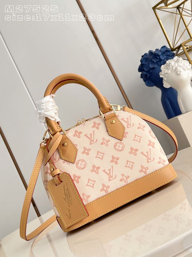 Louis vuitton original monogram canvas alma BB M27525 white