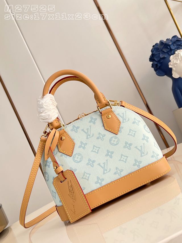 Louis vuitton original monogram canvas alma BB M27526 blue