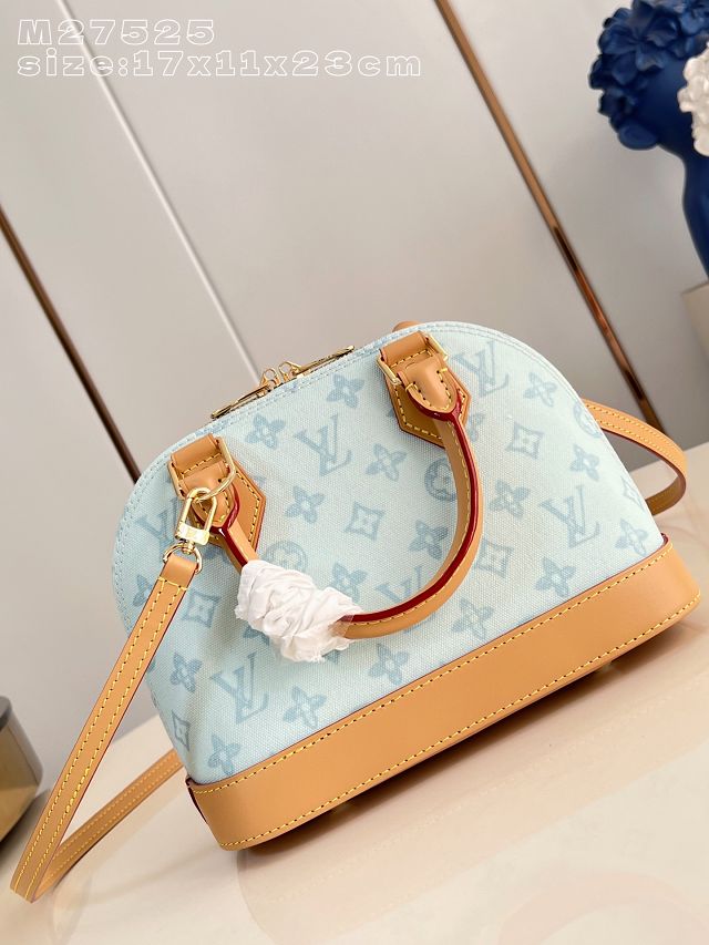 Louis vuitton original monogram canvas alma BB M27526 blue