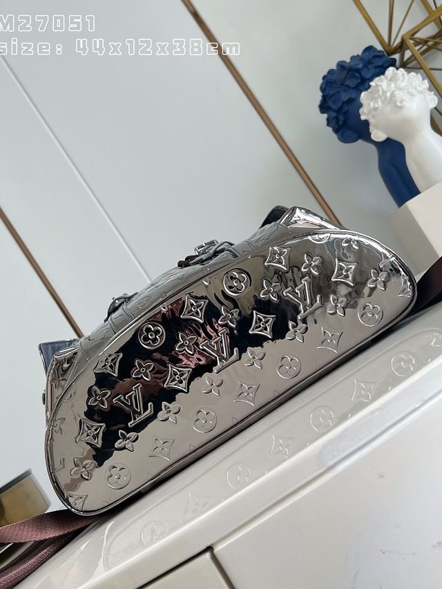 Louis vuitton monogram miroir christopher MM backpack M27051 silver