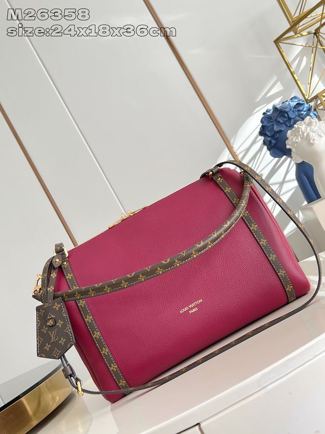 Louis vuitton original calfskin express travel MM M27689 carmin