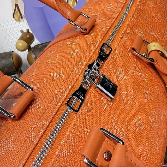 Louis vuitton original monogram canvas keepall 50 M26865 orange