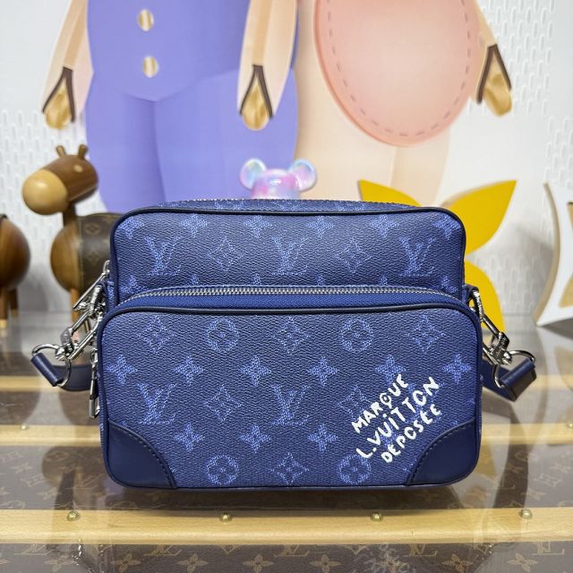 Louis vuitton original monogram canvas nil city bag M26823 blue