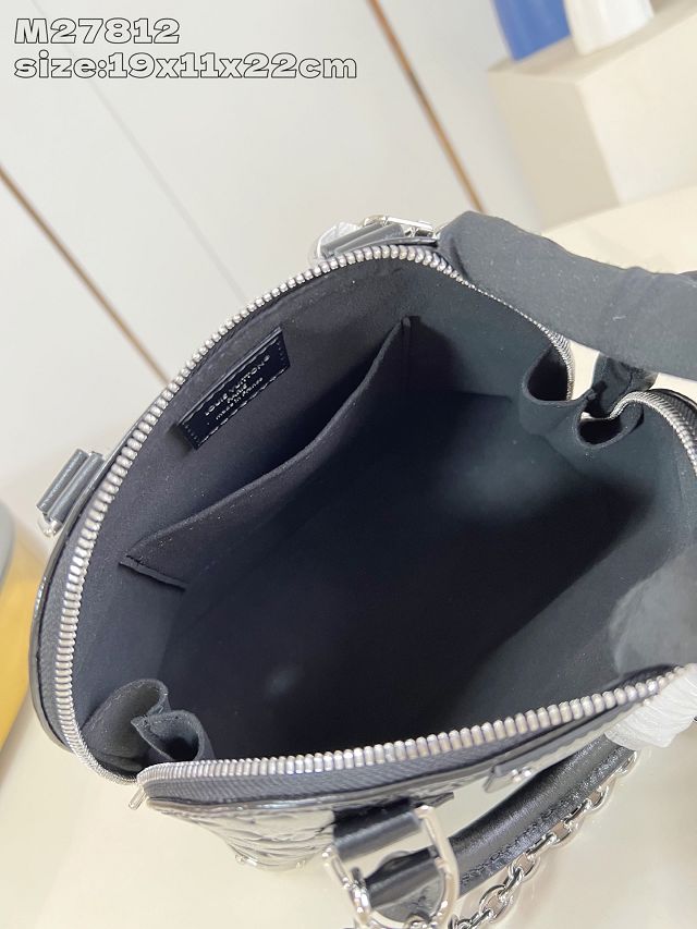 Louis vuitton original calfskin alma trunk BB M27812 black