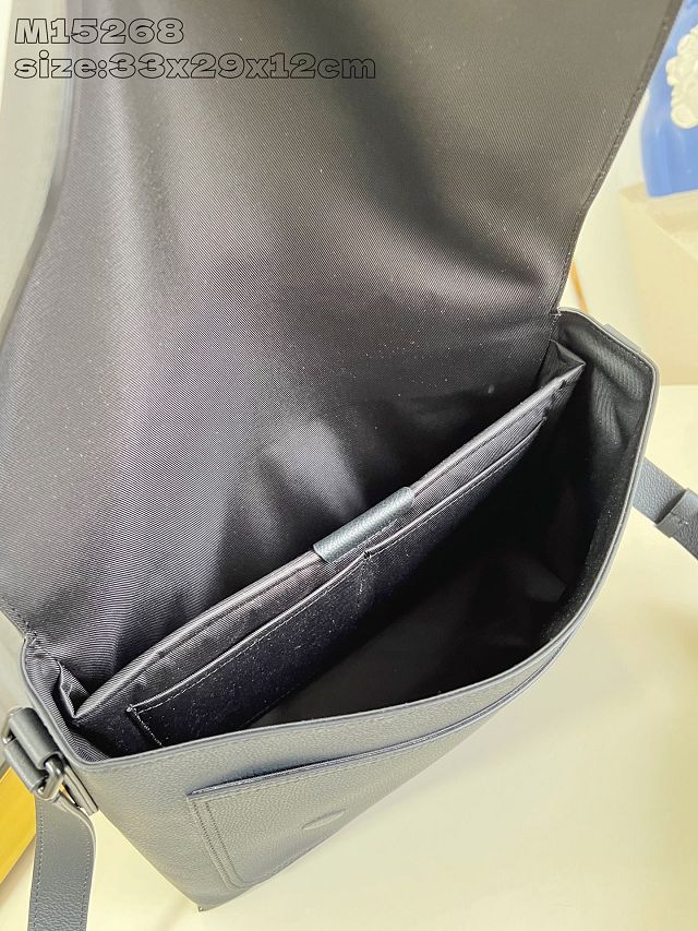 Louis vuitton original calfskin speed messenger bag M15268 black