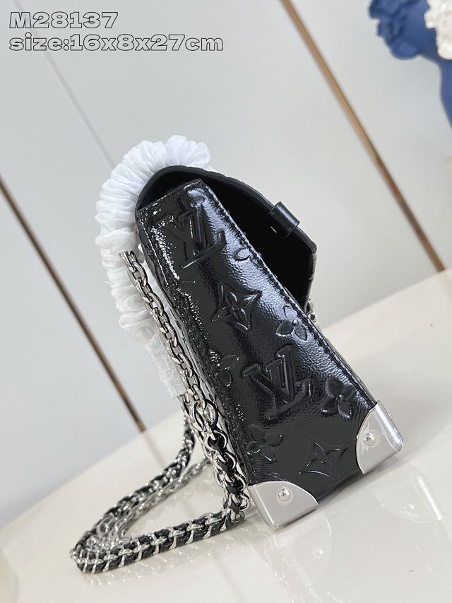 Louis vuitton original calfskin trunkie handbag M28137 black