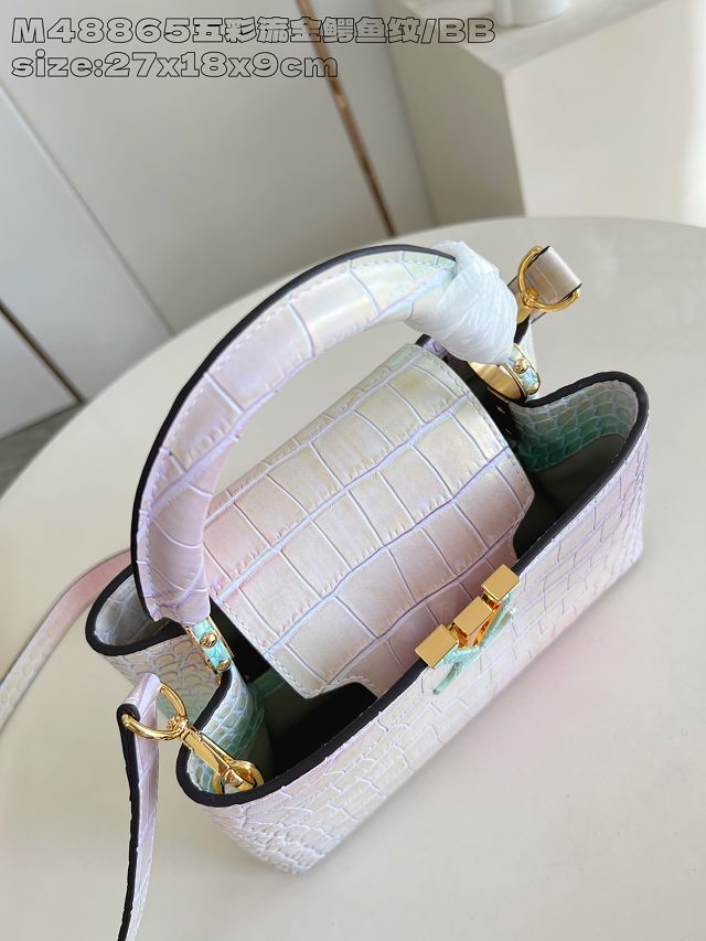 Louis vuitton original crocodile calfskin capucines BB handbag N93163 