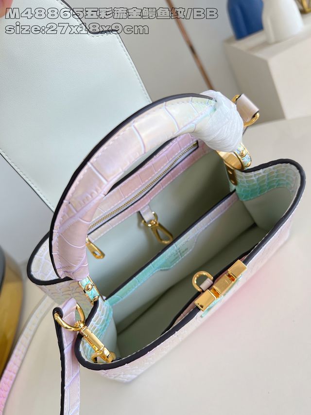 Louis vuitton original crocodile calfskin capucines BB handbag N93163 