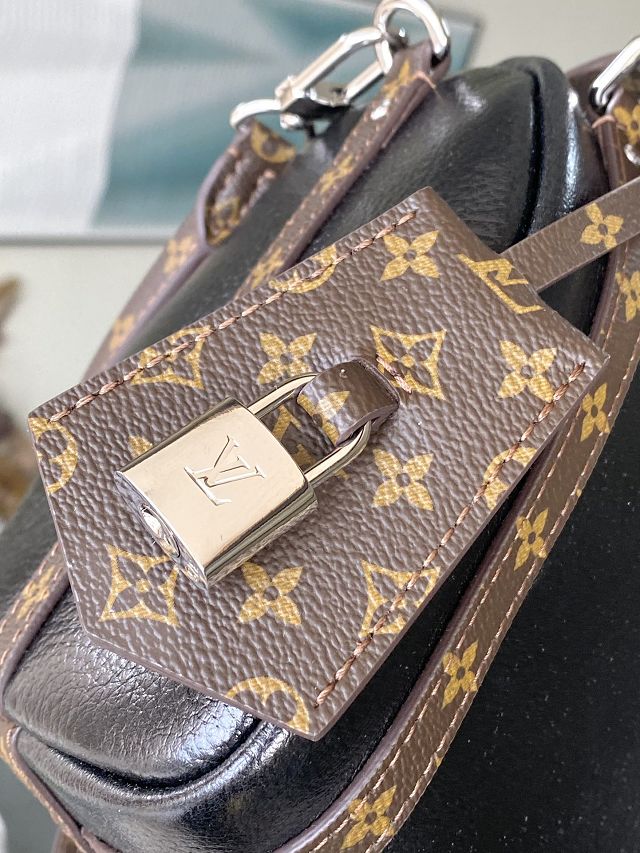 Louis vuitton original shiny calfskin express travel pm M27920 black