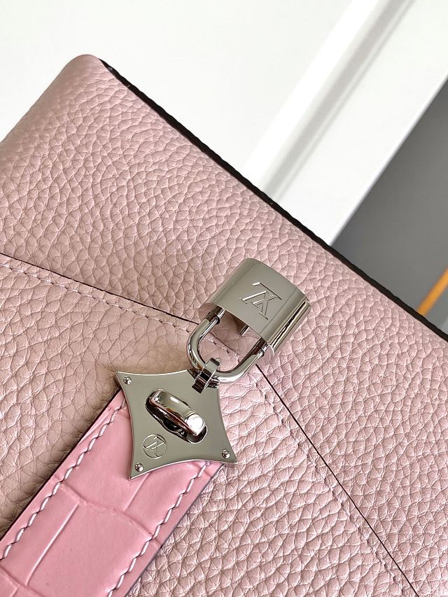 Louis vuitton original calfskin rose des vents mini handbag m86011 pink