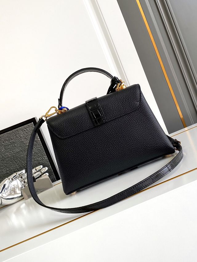 Louis vuitton original calfskin rose des vents pm handbag m86012 black