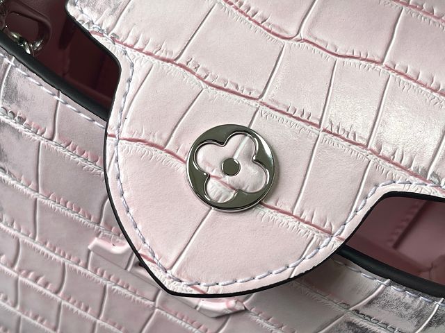Louis vuitton original crocodile calfskin capucines mini handbag N93161 pink
