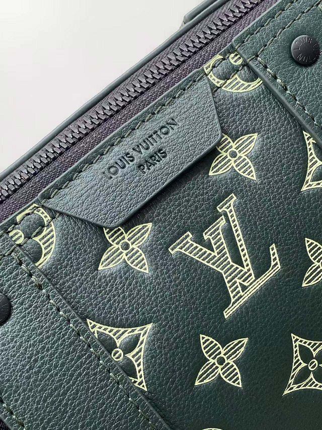 Louis vuitton original calfskin city keepall M27184 green