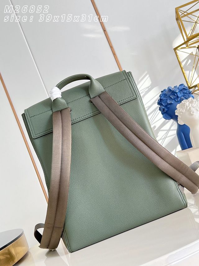 Louis vuitton original calfskin steamer backpack M26852 green