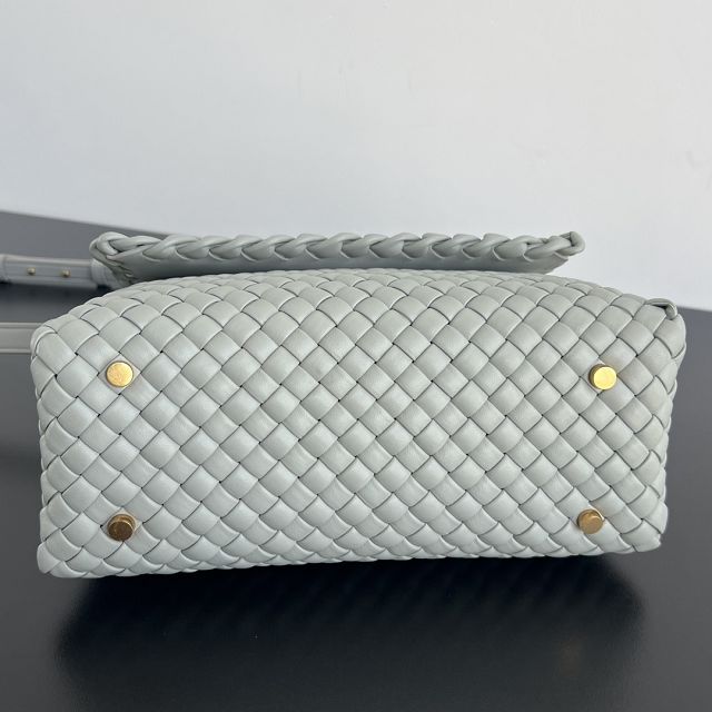 BV original lambskin patti top handle bag 776783 agate grey