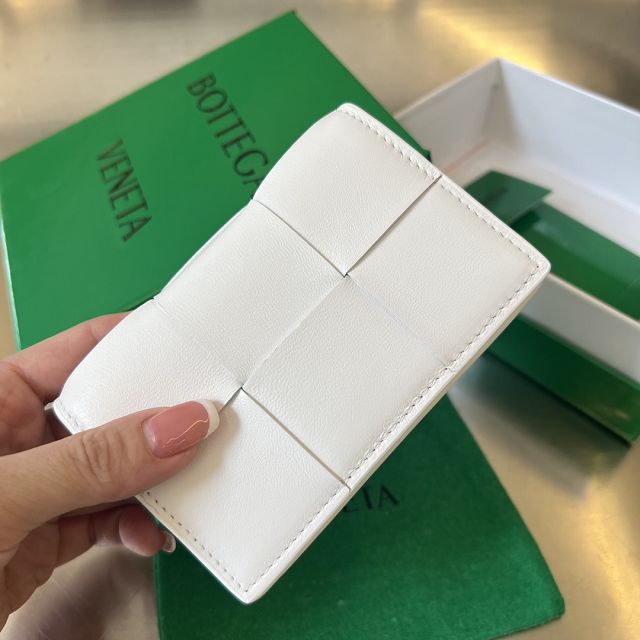 BV original lambskin cassette business card case 651396 