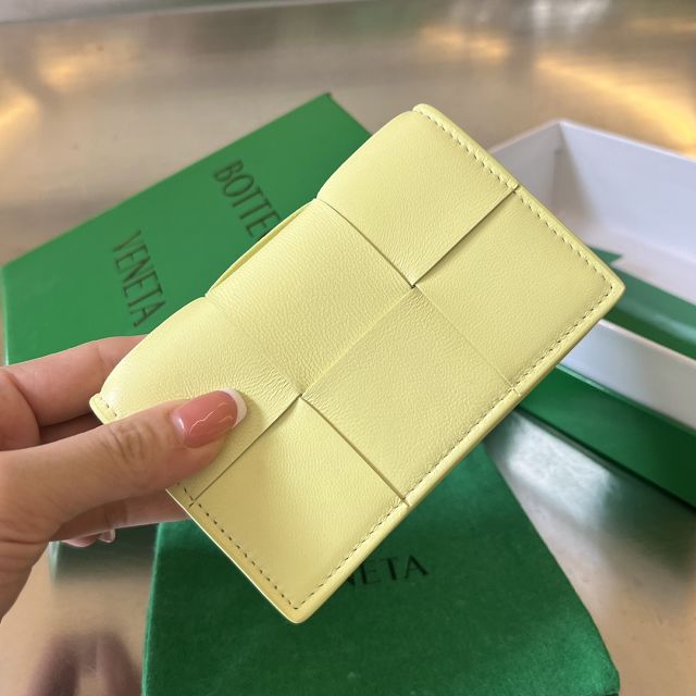 BV original lambskin cassette business card case 651396 