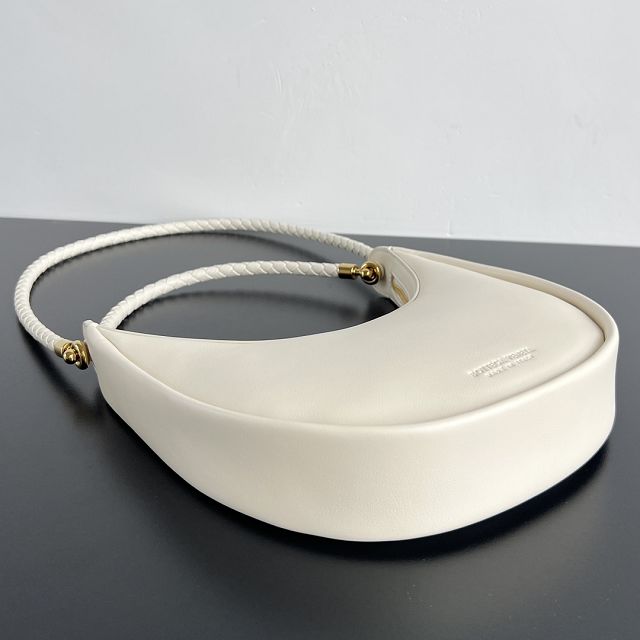 BV original lambskin moon bag 794902 white