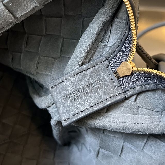 BV original lambskin medium loop camera bag 680256 thunder