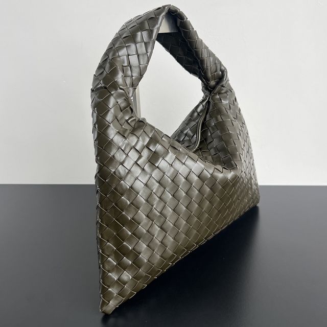 BV original calfskin medium hop bag 796262 khaki