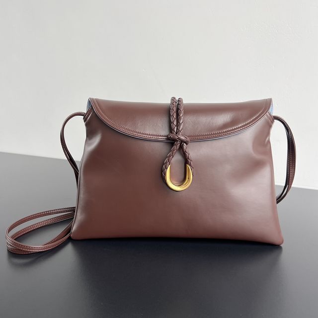 BV original calfskin medium liberta bag 806034 deep mahogany