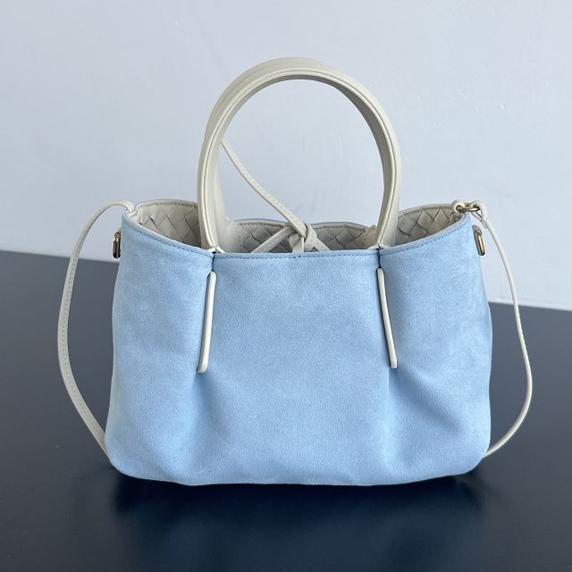 BV original calfskin small pinacoteca tote bag 819004 sea salt