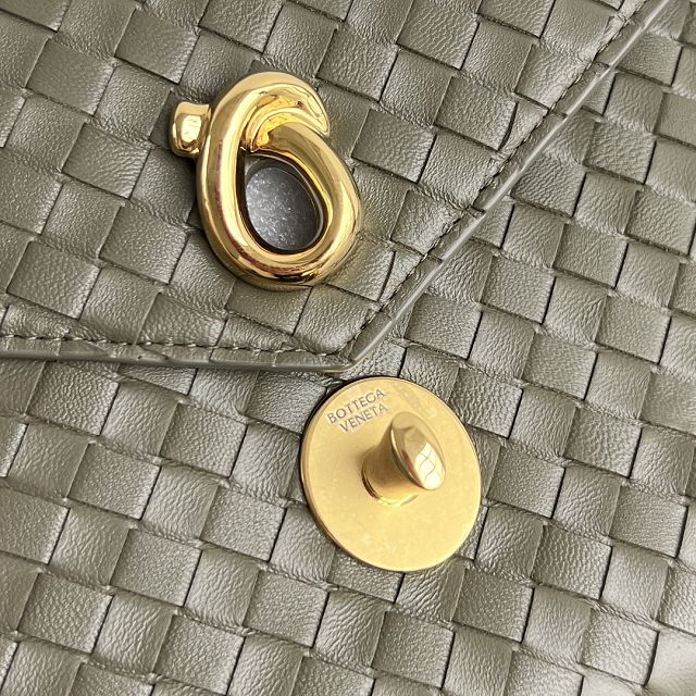 BV original lambskin knot lock bag 817191 cypress