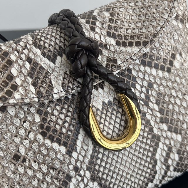 BV original python leather small liberta bag 806030 grey