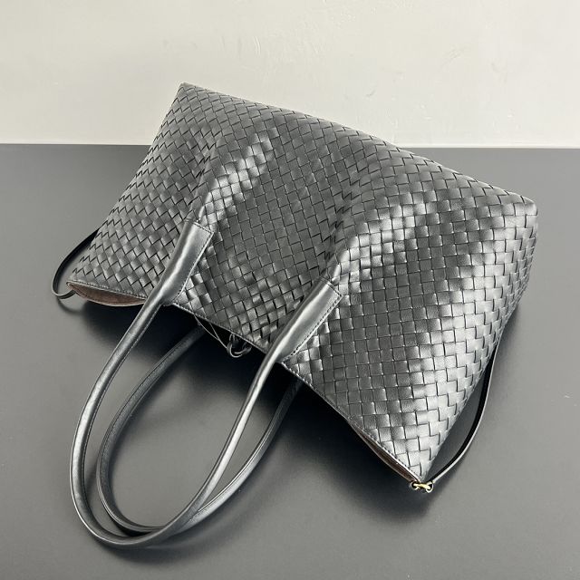 BV original calfskin large pinacoteca tote bag 817166 black