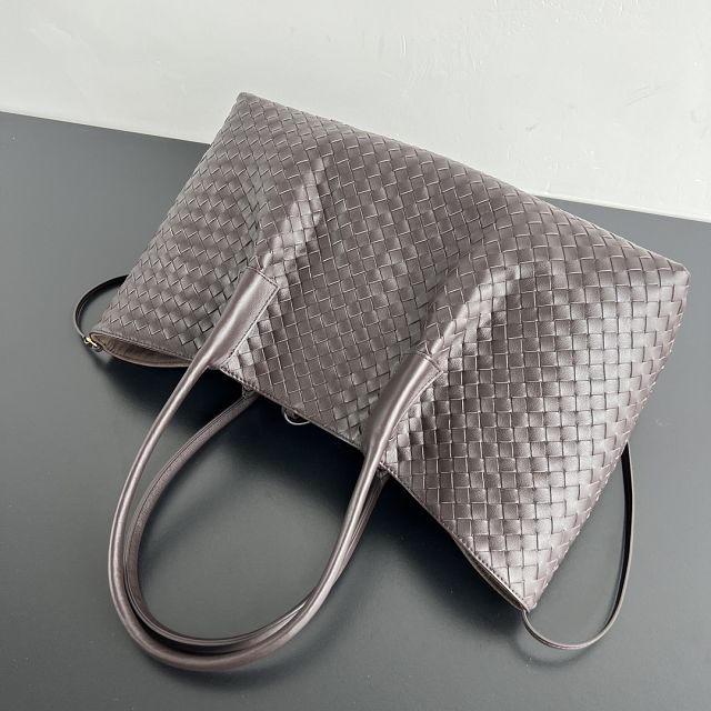 BV original calfskin large pinacoteca tote bag 817166 fondant